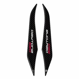 labelbike - 3D Stickers Motorcycle Rear Panels Side Decorations and Protections in Resin Compatible with Triumph Daytona 660 2024 - Color Carbon White Red