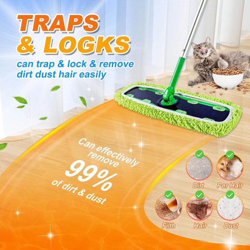 Reusable Mop Pads for Swiffer Sweeper XL Mop, MyKEEPOW Dry