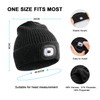 Wmcaps Unisex Hat with Light, USB Rechargeable LED Beanie, Winter