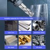 10 Pcs Straight Shank HSS 4 Flute End Mill 1.5