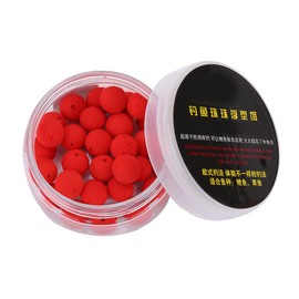 Pop Up Sazan Yemi Carp Boilies,30pcs 10/12mm Smell Carp Fishing Bait Foam Pop Up Soft Pellets Boilies Eggs/Floating Ball Beads Feeder Artificial Carp Baits Lure/Hair Rig(10MM Red(Strawberry))