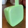 Tupperware Square Blue Cheese Keeper, Classic Retro Style, Cheese Storage