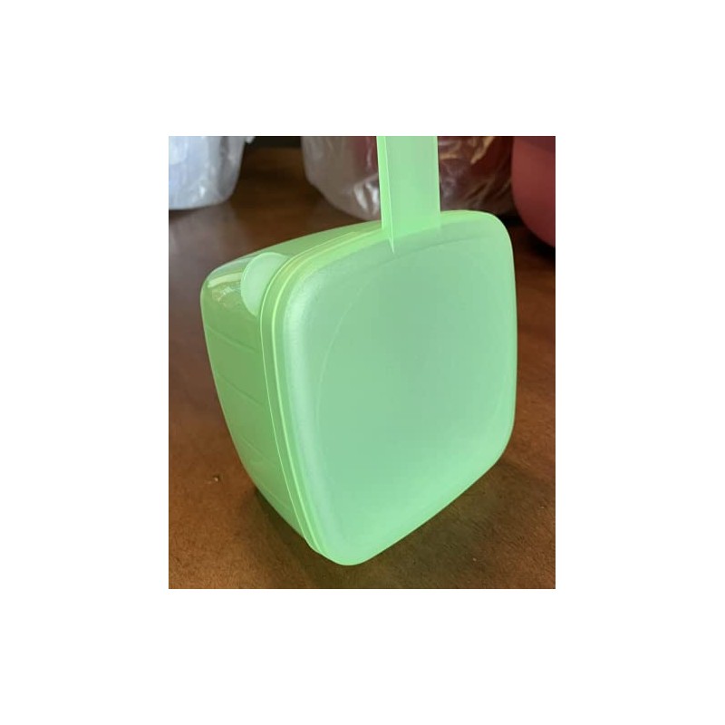 Tupperware Square Blue Cheese Keeper, Classic Retro Style, Cheese Storage