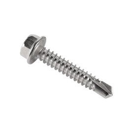 #10 x 3" (1/2" to 3" Available) Hex Washer Head Self Drilling Screws, Self Tapping Sheet Metal Tek Screws, 410 Stainless Steel, 40 PCS