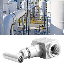 Straight High Pressure Needle Valve Stainless Steel BSPP Female Thread Straight Needle Valve for Water, Oil and Fuel Transfer (1/2 in)