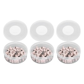 Nail Art Sanding Caps Dead Skin Removal Manicure Polishing Grinding Bands with Storage Box Small Pink