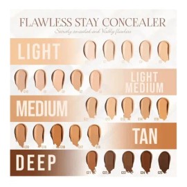 Tonos De Corrector Beauty Creations Flawless Alta Cobertura Tono Blanco