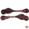 HILASON Western Spur Straps Leather Mahogany