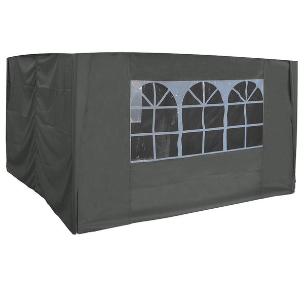 Greenbay 3x3m Pop Up Gazebo 4 Side Curtains Replacement Only Canopy Side Covers Anthracite