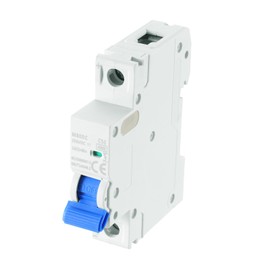 sourcing map 1Pcs Miniature Circuit Breaker 1P 50A DC 250V M80DC DIN Rail Mount Disconnect Switch Circuit Breaker Protection Thermal Magnetic Trip for Short Circuit Protection, Blue