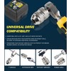 Adjustable Tap Socket Set, 3-Piece Low-Profile Tap Holder for Ratchet