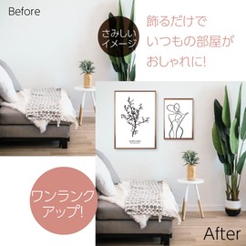 SQIP (Skip) Poster Art Poster Female Line Art Line Drawing Black and White Painting Picture A4 Scandinavian Stylish Interior 007 (A4 Size (Poster Only))