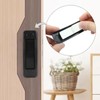 Kemcatui 4Pcs Self Adhesive Handles, Black Cabinet Pulls Plastic Drawer