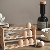 Wooden Egg Holder Countertop Egg Holder For Fresh Eggs,Bamboo Egg