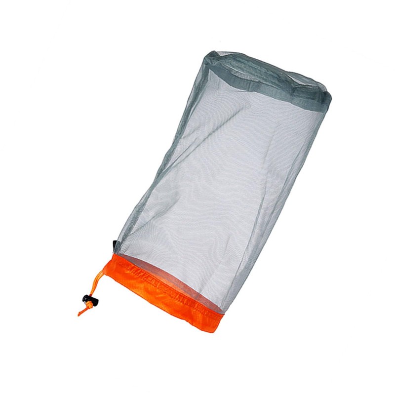 VGEBY Mesh Drawstring Storage Bag, Stuff Sack, Lightweight Nylon Mesh