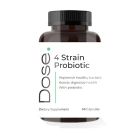 DOSE 4-Strain Probiotic Blend Supplement 60 Capsules
