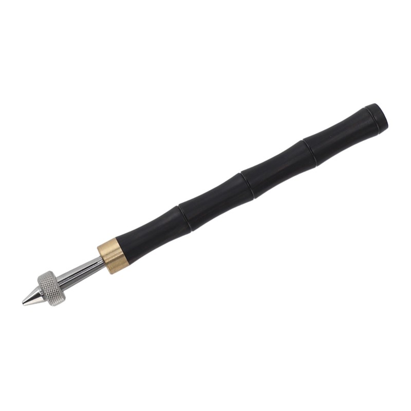Pin Vise Hand Drill Wooden Handle Comfortable Grip Portable Pin