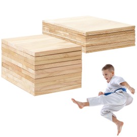 Geetery 20 Pcs Wood Breaking Board Martial Arts Taekwondo Karate Breaking Boards for Kids Youth Adults Boxing Equipment (3mm/ 6mm)