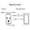 Volteck PA-APCO-BI, Placa armada interruptor y contacto color marfil