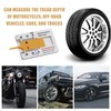 2 Pcs Tyre Tread Depth Gauge UK Portable 0-20 mm