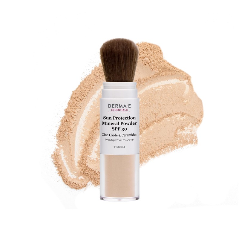 DERMA E Mineral Sunscreen for Face, SPF 30 Brush On