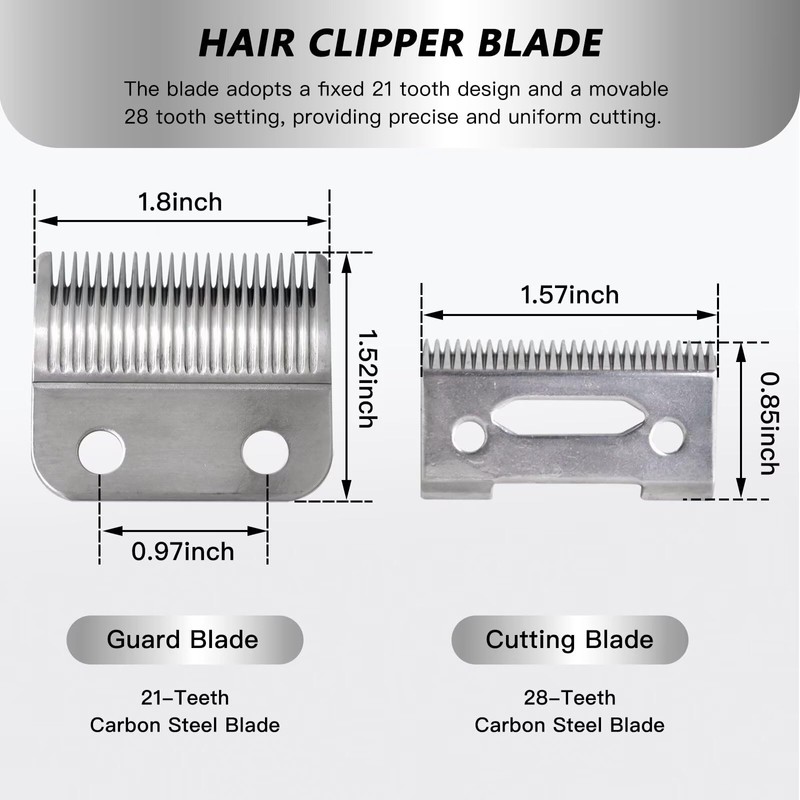 2 Pack Replacement 2 Hole Clipper Blade for Wahl Magic