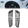 ECOTRIC 2 Pcs Clear Lens Front Bumper Side Marker Lights