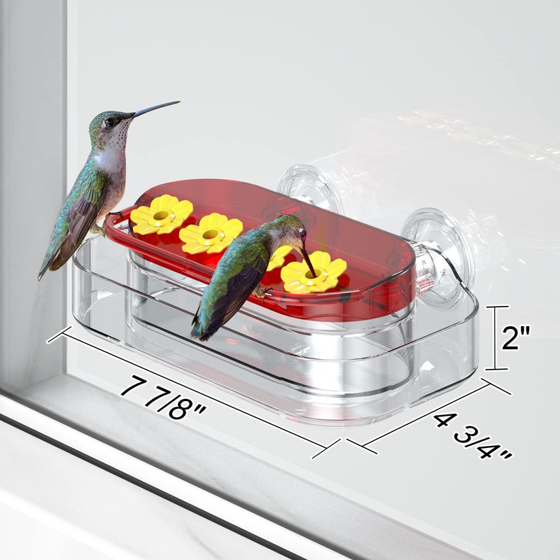 Redboat 2 Pack Window Hummingbird Feeder