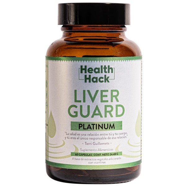 Health Hack Liver Guard Platinum | NAC, Cardo Mariano, Cúrcuma,