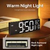 JALL 10.5'' Large Digital Alarm Clock with 8 RGB Colors,