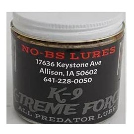 No-BS Lures K-9 X-Treme Force All Predator Lure - 1 oz Glass Jar