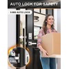 Tinewa Square Keyless Entry Door Lock with 2 Lever Handles,
