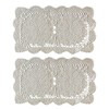 Phantomon Lace Doilies Handmade Crochet Placemats Cotton Doilies Cloth Lace,