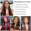 kocorose Chocolate Brown Straight Lace Front Wigs Human Hair 180%