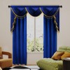ELKCA Luxury Royal Blue Velvet Window Curtain for Living Room,Grommet