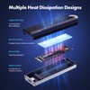 ineo M.2 NVMe SSD Enclosure with Embedded Copper Column Cooling,