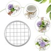 12 Pcs Mason Jar Flower Insert Lids Flower Grid Frog