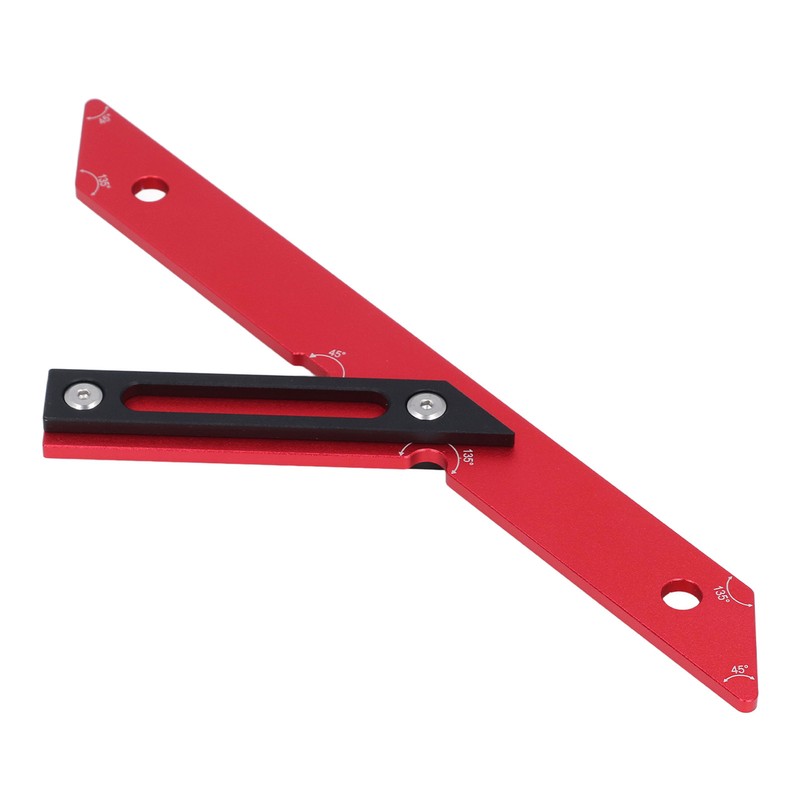 45 Degrees 135 Degrees Woodworking Measuring Ruler Aluminum Alloy Carpenter