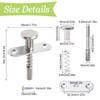 UFURMATE 4 x Iron Piston Latch Spring Loaded Window Latch