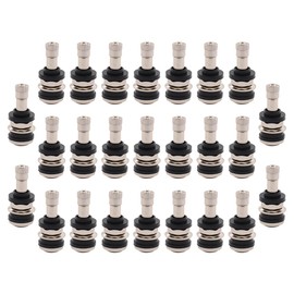 ApplianPar 25Pcs TR416 1 1/2inch Metal Outer Mount Valve Stem for .453 Inch & .625 Inch Rim Hole