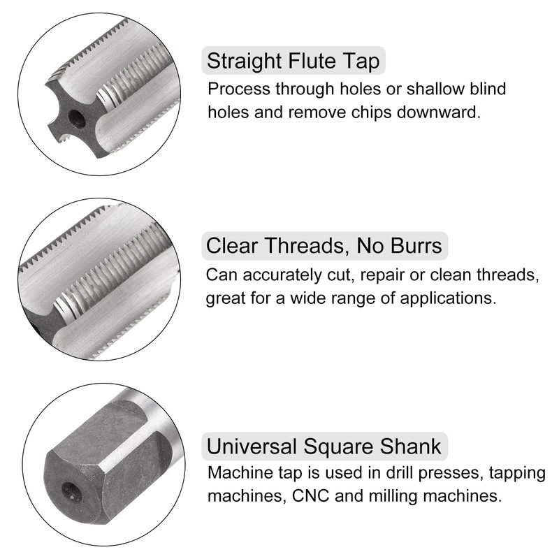 QUARKZMAN 3 Piece Tap and Die Set, 5/8-24 UNEF Taps