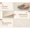 Qozary Cat Litter Box Enclosure, Waterproof Litter Box Shield for