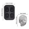 Quality Set 2 Moldes Silicón Hielo Calavera Cráneo Cocina