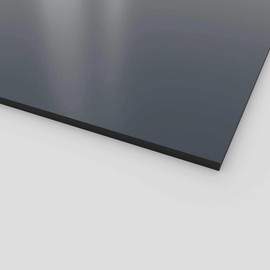 HPL Panels 20 x 20 cm Solid Core Panels for Outdoor and Indoor Use, 6 mm Thick, Anthracite RAL7016