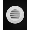 QWORK Air Vent ABS Louver Grille Cover, 8 Pack 4"