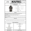 SIUTEC® Premium MK8 Hardened Steel/Hardened Steel, Nozzle/Nozzle, 0.3 mm, Pack