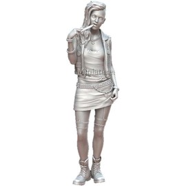 Mantis Miniature 1/35 Figure Series Current Punk Woman Resin Kit Man35196 (People)