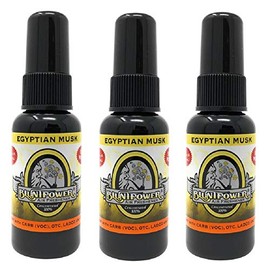 BluntPower (Egyptian Musk, 3 Pack) Concentrated Air Freshener - Premium Oil Based Air Freshener Spray For Home and Car - Long-Lasting Bathroom Spray, Car Freshener, & Odor Eliminator Spray
