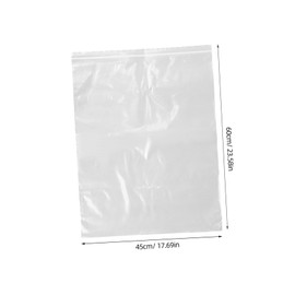 VILLFUL 12pcs Large Clear Sealable Plastic Storage Bags for Clothes Heavy Duty Easy Sealing Versatile for Travel and Home Use Organize Comforters Efficiently