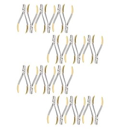 Odontomed2011 Set of 24 Pieces T/C Orthodontic Step Plier Banding 0.25mm Ortho Pliers Dental Instruments Stainless Steel Orthodontic Supplies Pliers TC Tungsten Carbide Inserts